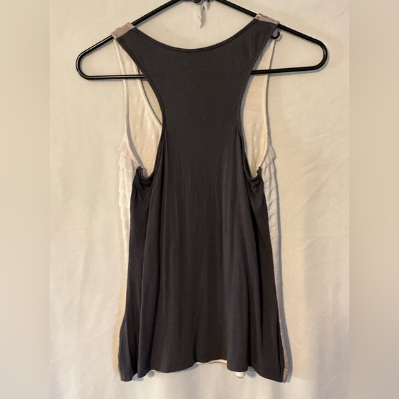 Ted Baker Pink white purple/gray ombre razor back tank top size 1 - Picture 3 of 11
